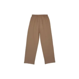 Joggingbyxor i bomull med broderad logotyp ”Brown” 674594TMVF57761