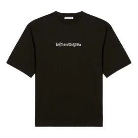 Klassisk logotyp, stor, kortärmad, unisex, svart 620941TIV501070