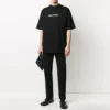 Klassisk logotyp, stor, kortärmad, unisex, svart 620941TIV501070