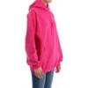 Klassisk luvtröja med logo i minimalistisk enfärgad design, rosa 570798THV775630