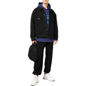 Kläderuthyrning Denimjackor i boxig passform ”Black” 675206TEW051105