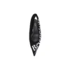 Knife Slingback Logo Print Casual Flats ”Svart” 500619W06001091