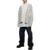 Kofta med logo över hela plagget ”Chalky White Black” 736248T32339054