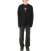 Kofta med ton-i-ton-logotyp över hela plagget ”Black” 720058T16611000