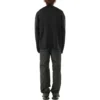 Kofta med ton-i-ton-logotyp över hela plagget ”Black” 720058T16611000