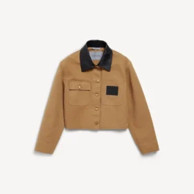 Kort jacka för damer i beige
