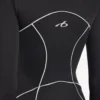 Kort långärmad bodysuit i svart för damer Kort långärmad bodysuit i svart för damer