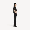 Slim fit-byxor för dam i svart Slim fit-byxor för dam i svart
