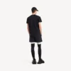 Kortärmad techwear-T-shirt för herr i marinblått/vitt