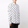Kortärmad tröja med klotterlogotyp, stor passform ”White” 662983TLLJ49040