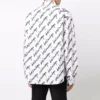 Kortärmad tröja med klotterlogotyp, stor passform ”White” 662983TLLJ49040