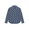 Kortärmad tröja med Scribble-logotyp, stor passform ”Midnight Blue” 662983TLLJ48502