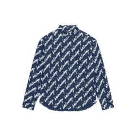 Kortärmad tröja med Scribble-logotyp, stor passform ”Midnight Blue” 662983TLLJ48502