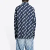 Kortärmad tröja med Scribble-logotyp, stor passform ”Midnight Blue” 662983TLLJ48502