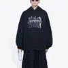 Äkta Balenciaga Large Fit Svart 620947TIVA21000