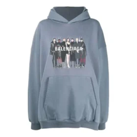Äkta Balenciaga-luvtröja i oversized-modell ”Grå” 620973TIV481404