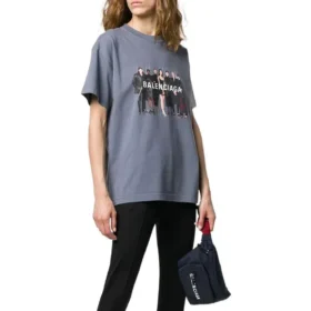 Äkta Balenciaga-T-shirt ”Grey” 620969TIV471404