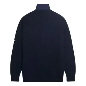 Lager-på-lager-tröja i Tromp Loeil-stickning ”Navy” 675274T16118065