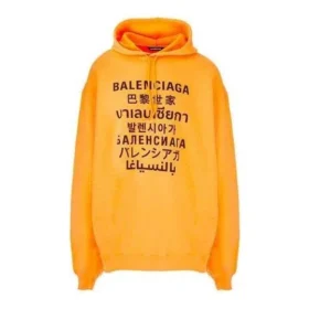 Languages-logotröja med huva ”Orange Black” 641679TJVI67513