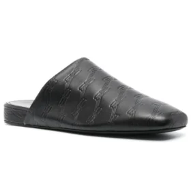 Läderbekväma BB-mules ”Svart” 743926WB7221000