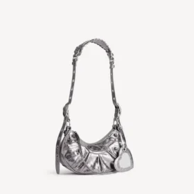 Le Cagole-axelväska för dam, XS, i silver
