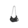 Le Cagole Xs axelväska med kedja ”Black” 7128131VG9Y1000