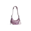 Le Cagole XS axelväska med leopardmönster ”Pink” 6713092AAV75651
