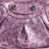 Le Cagole XS axelväska med leopardmönster ”Pink” 6713092AAV75651