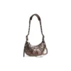 Le Cagole Xs axelväska metalliserad ”Brown” 6713090GT3Y2564