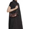 Le Cagole Xs axelväska metalliserad ”Brown” 6713090GT3Y2564
