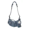 Le Cagole Xs Denim axelväska ”Blue” 6713092109U4715
