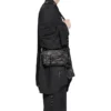 Le Cagole Xs Flap Bag med piercingar ”Black” 7190822AAE31000