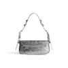 Le Cagole Xs Sling Bag Metallized ”Silver” 7716700GT3Y8103