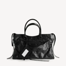 Le city bag large i svart