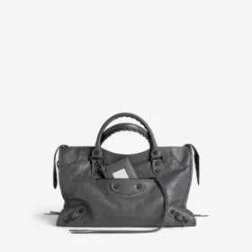 Le city bag medium i vulkanisk sten