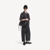 Le City-crossbodyväska för män med flera fickor, medium, i svart