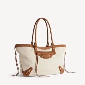 Le City strandväska för dam, medium, i beige/kamel Le City strandväska för dam, medium, i beige/kamel