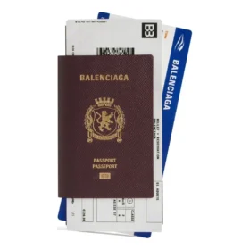Lång plånbok med plats för pass och 2 biljetter ”Dark Red” 7877772AA3R6027 Lång plånbok med plats för pass och 2 biljetter ”Dark Red” 7877772AA3R6027
