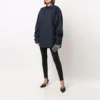 Långärmad skjorta med knappstängning och logotyp på kragen ”Navy” 671586TYB184100