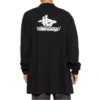 Långärmad sport-T-shirt i lager-på-lager-stil, oversized ”Black White” 739027TPVF21070