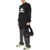 Långärmad sport-T-shirt i lager-på-lager-stil, oversized ”Black White” 739027TPVF21070