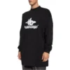 Långärmad sport-T-shirt i lager-på-lager-stil, oversized ”Black White” 739027TPVF21070