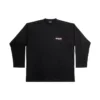 Långärmad T-shirt för Political Campaign, stor passform ”Black” 681046TKVJ11070