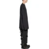 Långärmad T-shirt i oversized-modell ”Black Faded” 739783TOVF49034