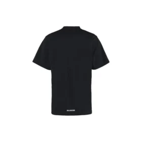 Långärmad T-shirt med förlängd bakkant och boxig passform ”Black” 681045TLVH91070