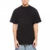 Långärmad T-shirt med förlängd bakkant och boxig passform ”Black” 681045TLVH91070