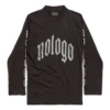 Långärmad T-shirt utan logotyp ”Black Grey” 788244TQVK51200
