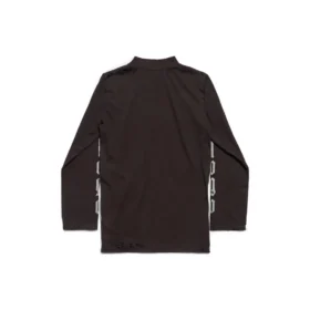 Långärmad T-shirt utan logotyp ”Black Grey” 788244TQVK51200