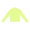 Långärmad tröja med rund hals ”Fluo Yellow” 704103TMVB77204