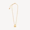 Långt Nano Square-halsband i guld Långt Nano Square-halsband i guld
